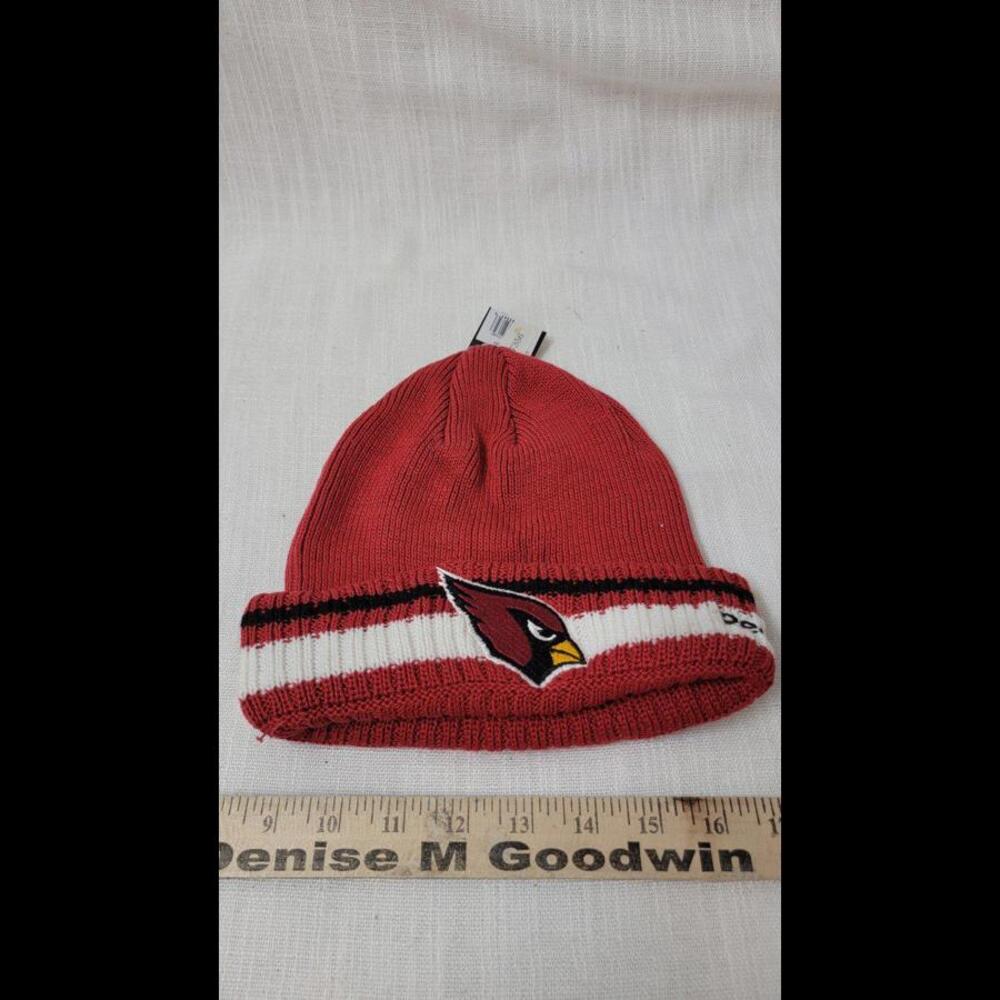 NFL Unisex Reebok Arizona Cardinals Knit Beanie Cap  One Size NWT